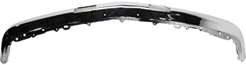 Front Bumper Face Bar Chrome With Air Intake Holes Without Impact Strip And Pad Holes Direct Replacement Compatible With 1988-2002 Chevrolet & GMC C/K Series GM1002176 15680830