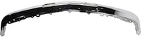 Front Bumper Face Bar Chrome With Air Intake Holes Without Impact Strip And Pad Holes Direct Replacement Compatible With 1988-2002 Chevrolet & GMC C/K Series GM1002176 15680830