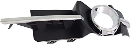 Front Fog Light Molding Primed With Chrome Trim Left Driver Side Direct Replacement Compatible With 2008-2012 Chevrolet Malibu GM1038115 25905341