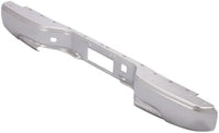 Rear Step Bumper Face Bar Only With Pad Provision Silver Steel Direct Replacement Compatible With 1999-2006 Chevrolet Silverado/GMC Sierra 1500 2500HD 3500 12473000-PFM