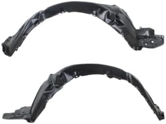 Set Of 2 Front Fender Liner Plastic Left Driver & Right Passenger Side Direct Replacement Compatible With 2011-2013 Scion tC SC1249108 SC1248108 5387521100 5387621100