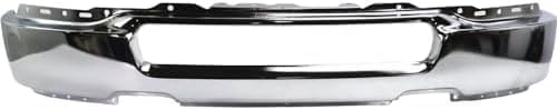 Front Bumper Face Bar Chrome Steel Without Fog Light Holes Direct Replacement Compatible With 2004-2006 Ford F-150 FO1002388 4L3Z17757AA