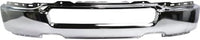 Front Bumper Face Bar Chrome Steel Without Fog Light Holes Direct Replacement Compatible With 2004-2006 Ford F-150 FO1002388 4L3Z17757AA