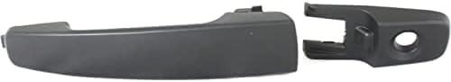 Front Exterior Door Handle + Cover with Keyhole Primed Plastic Left Driver Side Direct Replacement Compatible with 2008-2011 Ford Focus FDH010117 8S4Z5422404BAPTM