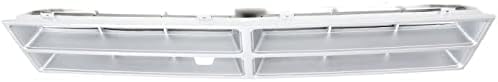 Front Grille Insert Silver Plastic Direct Replacement Compatible With 1986-1990 Dodge Full Size Pickup CH1200107 4249803