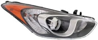 Set Of 2 Front Headlight Assembly Halogen Right Passenger & Left Driver Side Direct Replacement Compatible With 2013-2017 Hyundai Elantra GT HY2502173 HY2503173 92102A5050 92101A5050