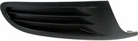 Set Of 2 Front Fog Light Cover Textured Dark Gray Plastic Right Passenger & Left Driver Side Direct Replacement Compatible With 2010-2014 Volkswagen Golf VW1039118 VW1038118