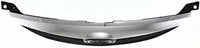 Front Grille Assembly Primed Shell And Insert With Chrome Upper Bar Plastic Direct Replacement Compatible With 2003-2005 Mazda 6 S 6 MA1200166 GK2A50710C