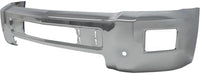 Front Bumper Steel With Fog Light And Parking Aid Sensor Holes + Lower Valance Textured Plastic Direct Replacement Compatible With 2015-2019 Chevrolet Silverado 2500/3500