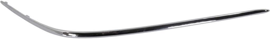 Front Bumper Molding Chrome Right Passenger Side Direct Replacement Compatible With 2000-2002 Mercedes Benz S-Class MB1059102 2208850274