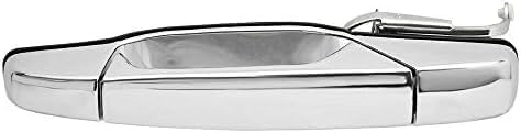 Set of 4 Front and Rear Exterior Door Handle Chrome Left Driver & Right Passenger Side Direct Replacement Compatible with 2007-2013 Chevrolet Silverado/GMC Sierra GM1311163