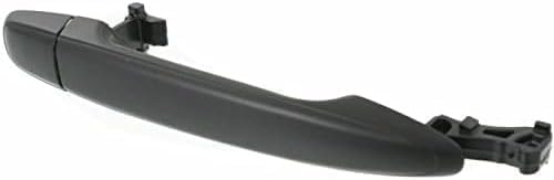 Set of 2 Front Exterior Door Handle Smooth Black Right Passenger & Left Driver Side Direct Replacement Compatible with 2003-2009 Toyota Land Cruiser / 2008-2017 Highlander 6921128070