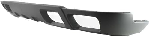 Front Bumper Chrome With Bracket + Lower Valance Air Deflector Textured Gray Direct Replacement Compatible With 2002-2006 Chevrolet Avalanche / 2003-2006 Silverado 1500 2500HD 3500