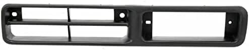 Front Bumper Chrome + Grille + Brackets + Light Molding Bezel Left Driver & Right Passenger Side Direct Replacement Compatible With 1996-1997 Nissan Pickup NI1002127 NI1200116