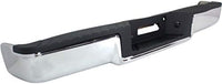 Step Bumper Assembly Chrome Steel Rear Without Object Sensor Holes & Towing Package Direct Replacement Compatible With 2006-2008 Ford F-150 / Lincoln Mark LT FO1103136 8L3Z17906B-PFM