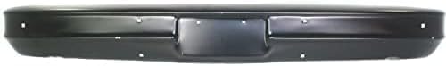 Front Bumper Primed Steel Without Impact Strip Holes Direct Replacement Compatible With 1973-1980 Chevrolet/GMC C/K Series GM1002256 6262158