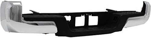 Step Bumper Assembly Chrome Steel Without Towing Hitch Direct Replacement Compatible With 2016-2021 Toyota Tacoma TO1103126 5215904030-PFM 5205704020 5202304010 5215304010 5215404010