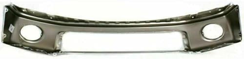 Front Bumper Chrome Steel Without Parking Aid Sensor Holes + Mounting Arm Brackets Left & Right Side Direct Replacement Compatible With 2007-2013 Toyota Tundra TO1002182 TO1067166