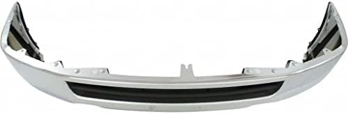 Front Bumper Chrome Steel Direct Replacement Compatible With 2012-2021 Nissan NV1500 / NV2500 / NV3500 NI1002145 620221PA1A
