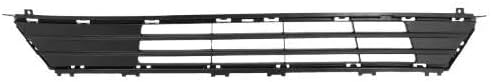 Front Bumper Cover Primed + Upper Lower Center Grilles + Headlights + Fog Lights & Covers With Chrome Trim Left And Right Side Direct Replacement Compatible With 2017-2018 Ford Fusion