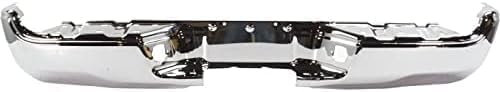 Step Bumper Face Bar Only Chrome Steel Without Sensor Holes Direct Replacement Compatible With 2005-2015 Toyota Tacoma TO1102240 5215104061