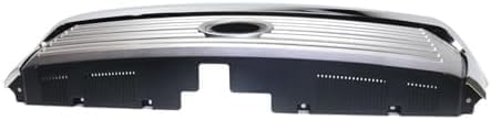Front Grille Painted Silver Shell & Gray Insert With Chrome Molding Direct Replacement Compatible With 2014-2017 Toyota Tundra TO1200374 531000C310