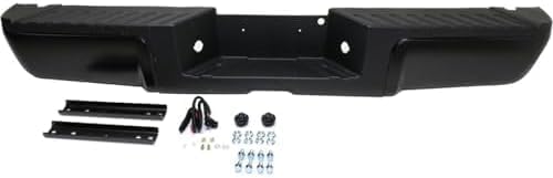 Step Bumper Assembly Primed Steel Without Object Sensor Holes Direct Replacement Compatible With 2013-2016 Ford F-Series Super Duty FO1103174 9C3Z17906APTM-PFM
