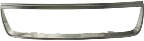Front Bumper Upper Grille Shell And Insert & Molding Chrome Plastic Direct Replacement Compatible With 2006-2008 Chevrolet Malibu GM1200558 GM1210110 15266336 15853884