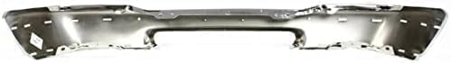 Front Bumper Chrome Styleside With Pad Holes Direct Replacement Compatible With 1998-2000 Ford Ranger FO1002346 F87Z17757BA