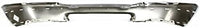 Front Bumper Chrome Styleside With Pad Holes Direct Replacement Compatible With 1998-2000 Ford Ranger FO1002346 F87Z17757BA