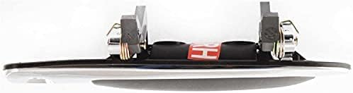 Set of 2 Front Exterior Door Handle with Key Holes Plastic Left Driver Side & Right Passenger Side Direct Replacement Compatible with 1992-2011 Crown Victoria FO1311111 FO1310111