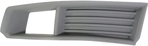 Set Of 2 Front Fog Light Molding Primed Plastic Left Driver & Right Passenger Side Direct Replacement Compatible With 2008-2013 Cadillac CTS GM1039113 GM1038113 20757038 20757039