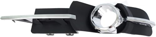 Set Of 2 Front Fog Light Molding Primed With Chrome Trim Left Driver & Right Passenger Side Direct Replacement Compatible With 2008-2012 Chevrolet Malibu GM1039115 GM1038115 25905342