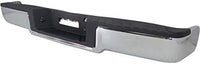 Step Bumper Assembly Chrome Steel Rear Without Object Sensor Holes & Towing Package Direct Replacement Compatible With 2006-2008 Ford F-150 / Lincoln Mark LT FO1103136 8L3Z17906B-PFM