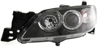 Set Of 2 Front Head Light Assembly Plastic Lens And Housing Left Driver & Right Passenger Side Direct Replacement Compatible With 2004-2009 Mazda 3 MA2519108 MA2518108