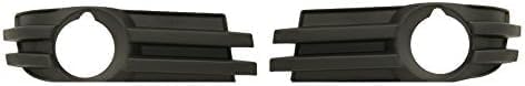 Set Of 2 Front Fog Light Cover Primed Left Driver & Right Passenger Side Direct Replacement Compatible With 2008-2010 Dodge Grand Caravan CH2599103 CH2598103 5113232AA 5113233AA