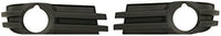 Set Of 2 Front Fog Light Cover Primed Left Driver & Right Passenger Side Direct Replacement Compatible With 2008-2010 Dodge Grand Caravan CH2599103 CH2598103 5113232AA 5113233AA