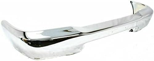 Front Bumper Chrome + Lower Valance Textured + Fog Lights + Brackets Right Passenger & Left Driver Side Direct Replacement Compatible With 1999-2000 Ford Ranger FO1002361 FO1095172