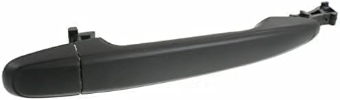 Set of 2 Front Exterior Door Handle Smooth Black Right Passenger & Left Driver Side Direct Replacement Compatible with 2003-2009 Toyota Land Cruiser / 2008-2017 Highlander 6921128070