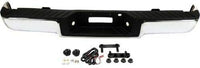 Rear Step Bumper Face Bar With Pads Chrome Steel Direct Replacement Compatible With 2006-2008 Ford F-150 FO1103140 8L3Z17906B-PFM
