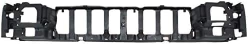 Front Header Panel ABS Plastic Without Headlight Leveling Device Direct Replacement Compatible With 1993-1995 Jeep Grand Cherokee CH1220110 55054886