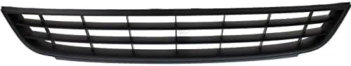Front Bumper Grille Textured + Fog Light Covers Left Driver & Right Passenger Side Direct Replacement Compatible With 2011-2014 Volkswagen Jetta VW1036121 VW1038119 VW1039119