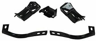 Front Bumper Center and Outers + Brace Brackets Left Driver & Right Passenger Side Direct Replacement Compatible With 1999-2002 Chevrolet Silverado 1500/2000-2006 Suburban/Tahoe