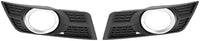 Set Of 2 Front Fog Lights Molding Primed Plastic with Chrome Trim Left Driver & Right Passenger Side Direct Replacement Compatible With 2010-2016 Cadillac SRX GM1039125 GM1038125