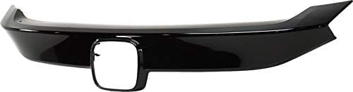 Front Bumper Grille Molding Primed Plastic Direct Replacement Compatible With 2017-2021 Honda Civic HO1210160 71125TEYY01