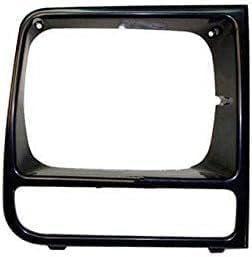 Front Header Panel + Grille + Headlight Doors + Park And Corner Lights Right Passenger & Left Driver Side Direct Replacement Compatible With 1997-2001 Jeep Cherokee CH1220115