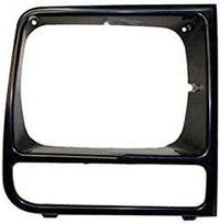 Front Header Panel + Grille + Headlight Doors + Park And Corner Lights Right Passenger & Left Driver Side Direct Replacement Compatible With 1997-2001 Jeep Cherokee CH1220115