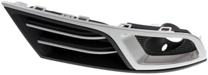 Set Of 2 Front Fog Light Moldings Textured Plastic With Chrome Trim Left Driver & Right Passenger Side Direct Replacement Compatible With 2013-2017 Chevrolet Traverse