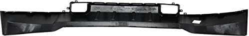 Front Bumper Steel With Fog Light And Parking Aid Sensor Holes + Lower Valance Textured Plastic Direct Replacement Compatible With 2015-2019 Chevrolet Silverado 2500/3500