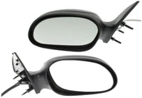 Set of 2 Front Mirror Power Non-Folding Non-Heated Primed Left Driver & Right Passenger Side Direct Replacement Compatible With 2000-2007 Ford Taurus FO1321345 FO1320345
